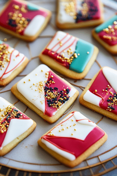 Abstract Art Cookies