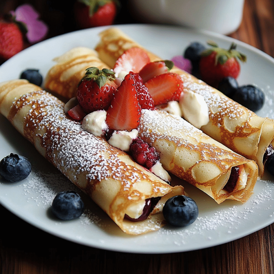 Amaretto Crepes