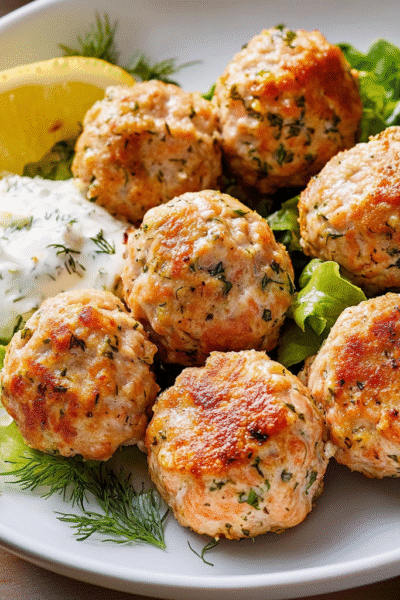 Baked Salmon Meatballs