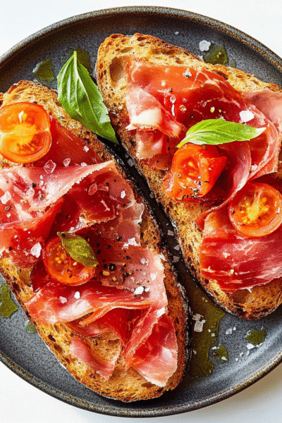 Catalan Tomato Bread with Ham