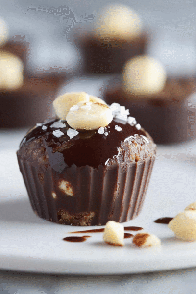 Chocolate Fat Bomb with Macadamia and Sea Salt