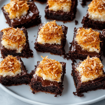 Coconut Macaroon Brownies