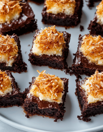Coconut Macaroon Brownies