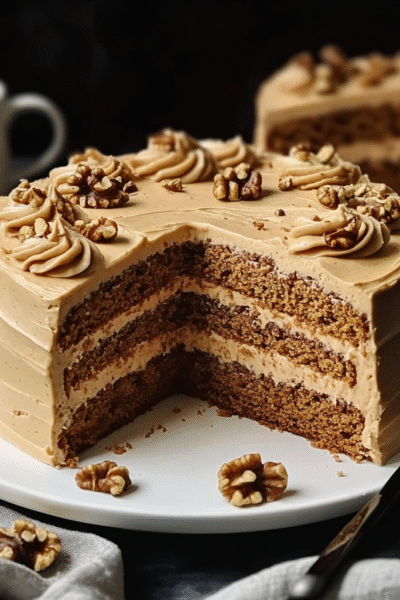 Coffee Walnut Layer Cake: Indulge in a Flavorful Delight! 9 Coffee Walnut Layer Cake