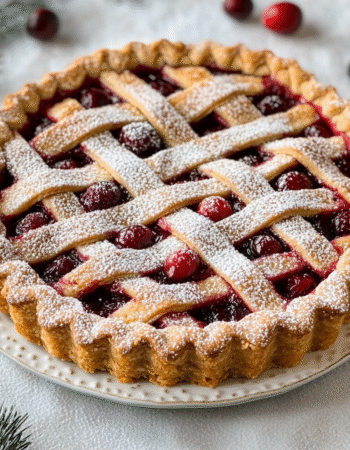 Cranberry Linzer Torte