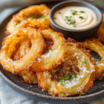 Crispy Parmesan Onion Ring Chips