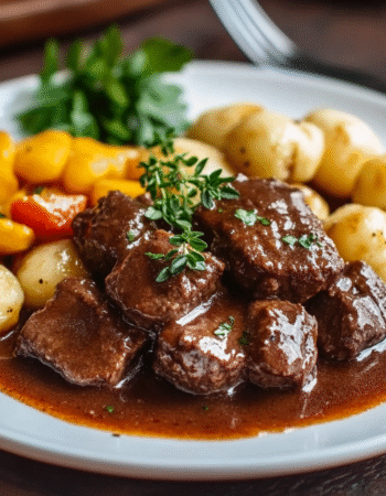 Croatian Beef in Sweet Sauce with Gnocchi
