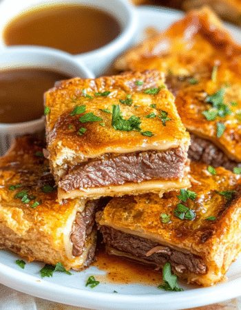 Delicious French Dip Squares Recipe