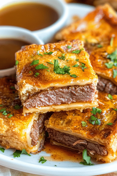 Delicious French Dip Squares Recipe