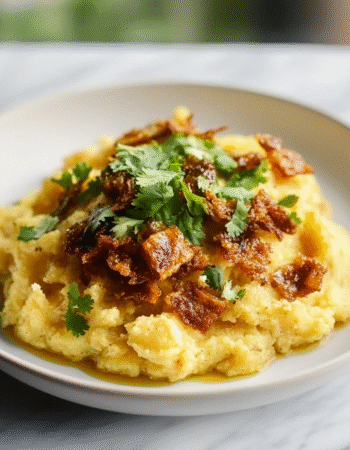 Dominican Mashed Plantains with Pork Cracklings