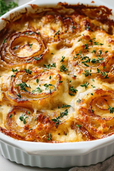 Easy Cheesy Onion Crisp in 30 Minutes