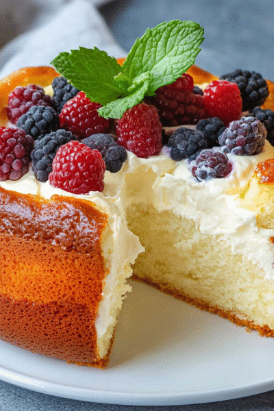 Easy light yogurt cake