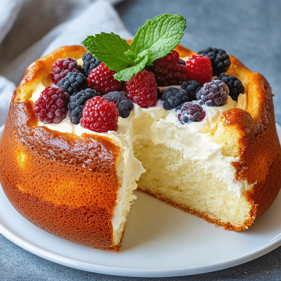 Easy light yogurt cake that anyone can bake today!