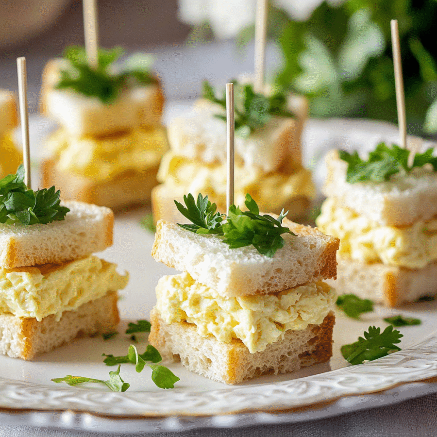 Egg Salad Finger Sandwiches