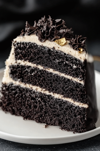 Elegant Black Velvet Cake