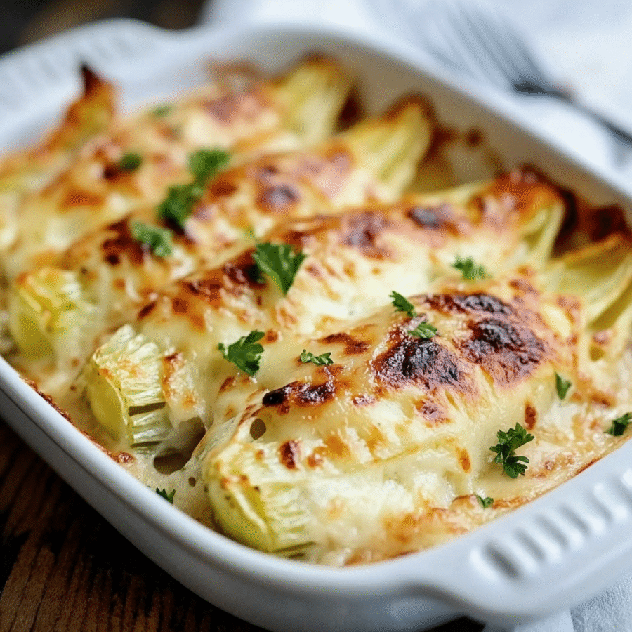 Endives au gratin: Discover a creamy, cheesy delight! 6 Endives au gratin