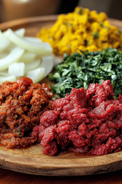 Ethiopian Raw Spiced Beef