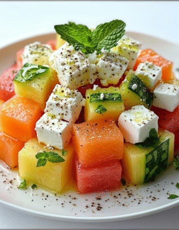Fresh Melon and Feta Tetris Salad
