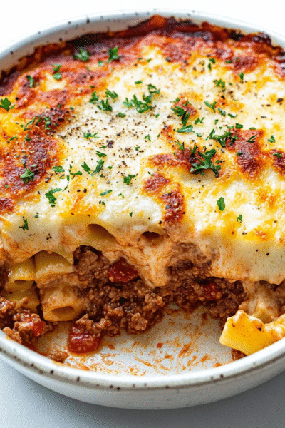 Greek Baked Pasta with Meat Sauce