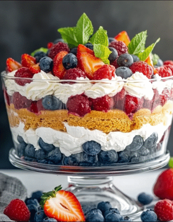Heavenly Keto Berry Trifle Cake