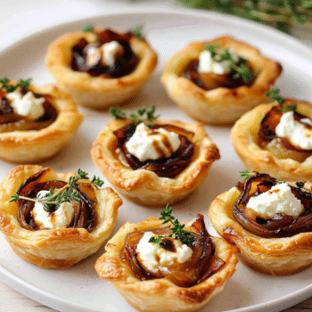 Irresistible Caramelized Onion and Goat Cheese Tarts