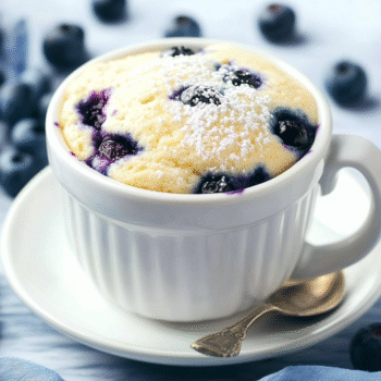 Keto Blueberry Muffin Mug Cake