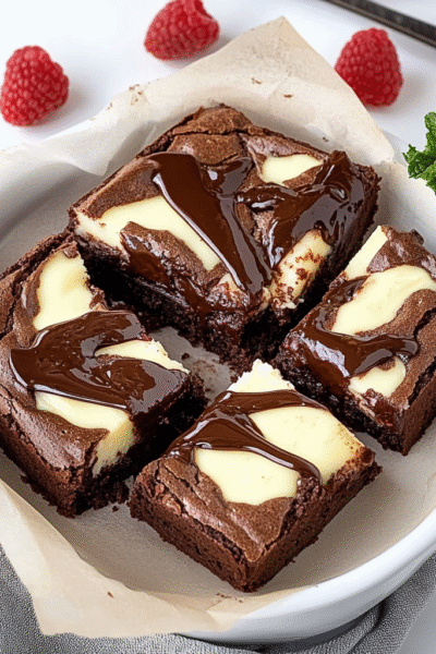 Keto Cheesecake Stuffed Brownies