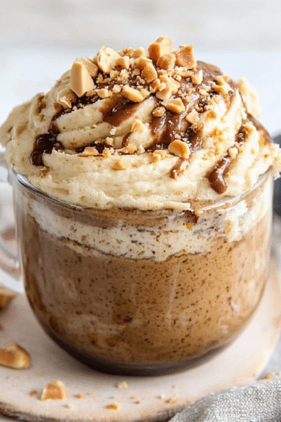 Keto Fluffernutter Mug Cake