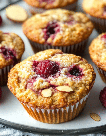 Keto Raspberry Almond Muffins