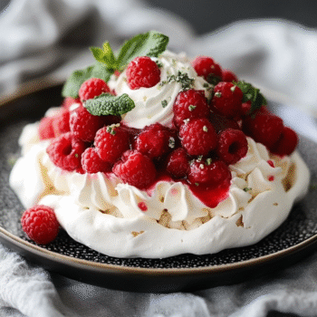 Keto Raspberry Pavlova
