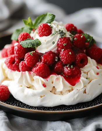 Keto Raspberry Pavlova