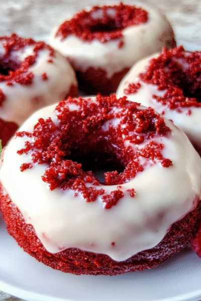 Keto Red Velvet Doughnuts