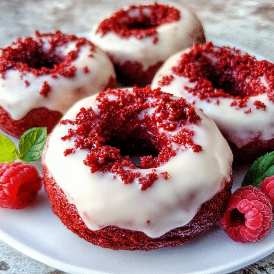 Keto Red Velvet Doughnuts