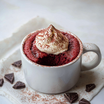 Keto Red Velvet Mug Cake