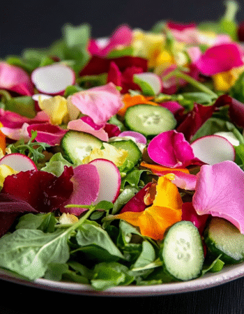 Keto Rose Petal Infused Salad