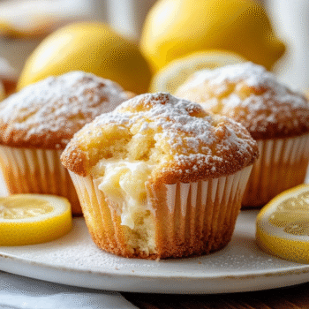 Lemon cream muffins