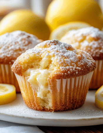 Lemon cream muffins