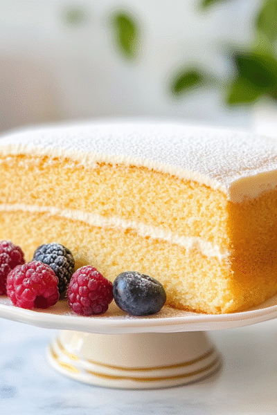 Light and fluffy plain cake