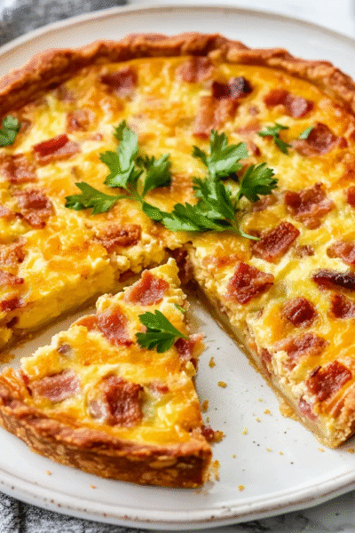 Light quiche Lorraine