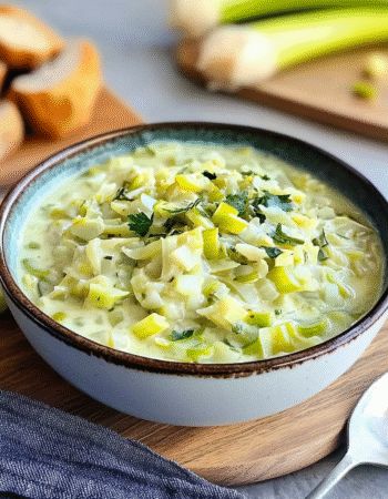 My grandmother's slimming leek fondue
