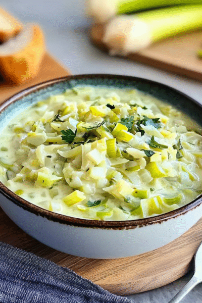 My grandmother's slimming leek fondue
