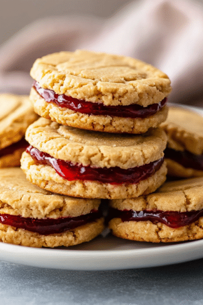 PBJ Sandwich Cookies