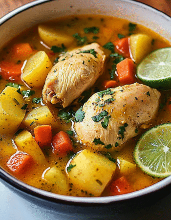 Panamanian Chicken Soup with Root Vegetables
