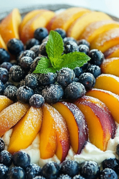 Peaches and Blueberries With Mascarpone Delight Awaits! 17 Peaches and Blueberries With Mascarpone