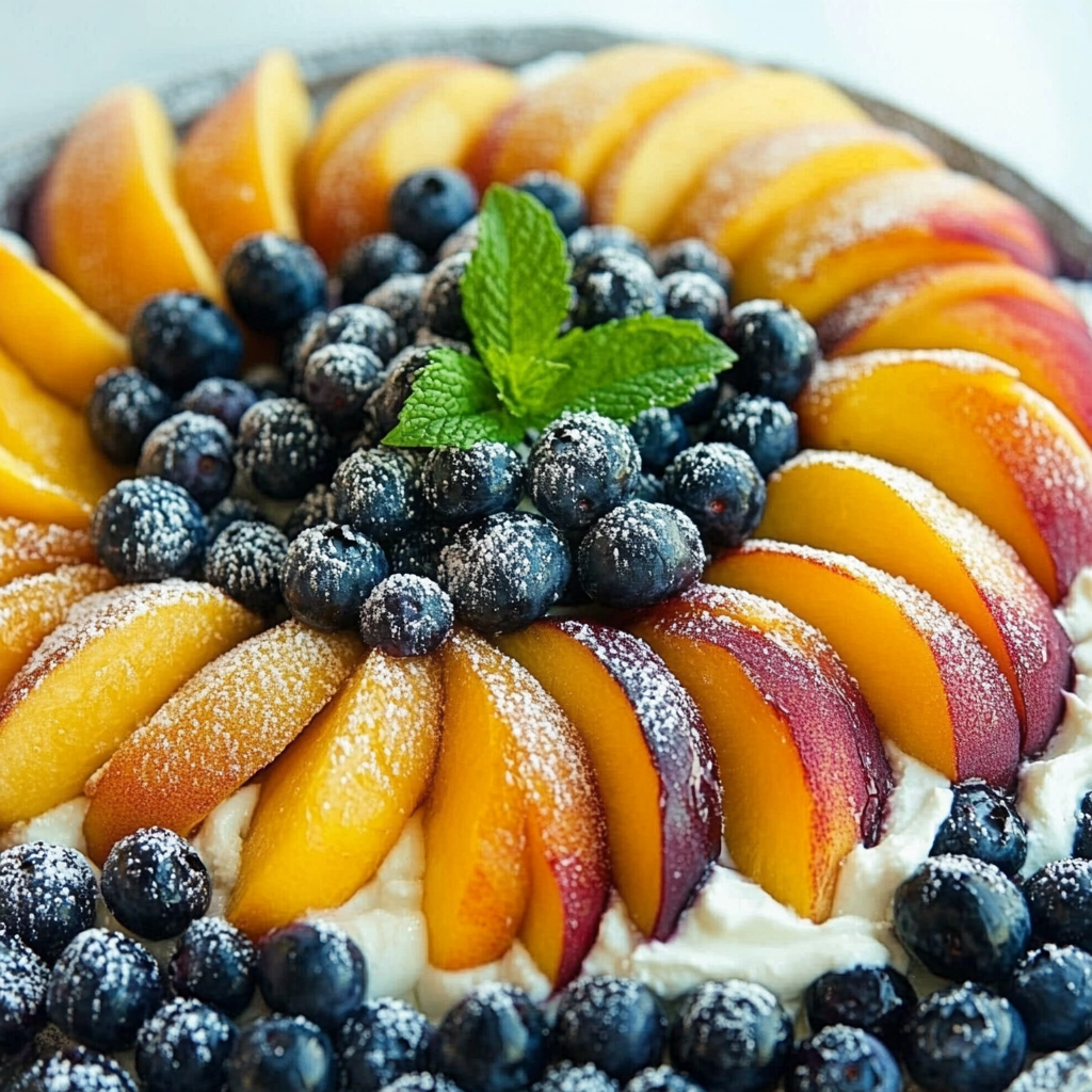 Peaches and Blueberries With Mascarpone Delight Awaits! 5 Peaches and Blueberries With Mascarpone