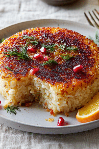 Persian Crispy Rice Cake