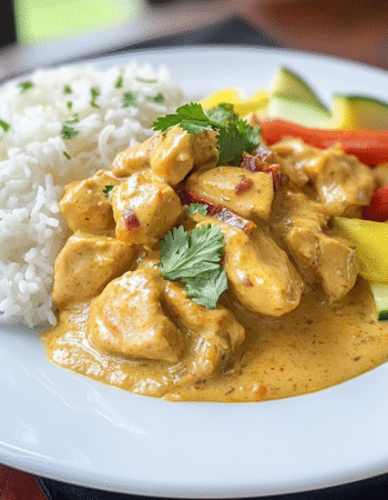 Peruvian Creamy Chicken in Chili Sauce