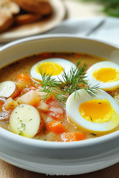 Polish Sour Rye Soup