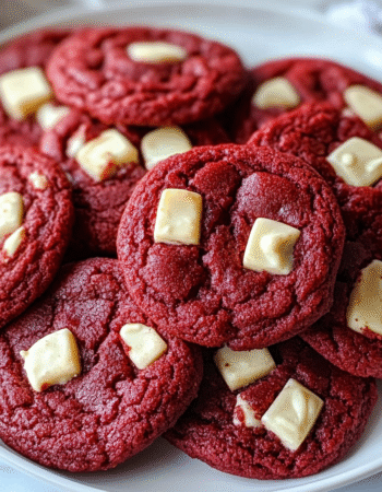 Red Velvet Cookies With White Chocolate Chunks