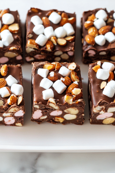Rocky Road Ice Cream Bars